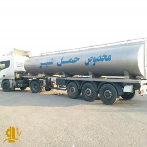 کامیون حمل شیر با تانک استیل
